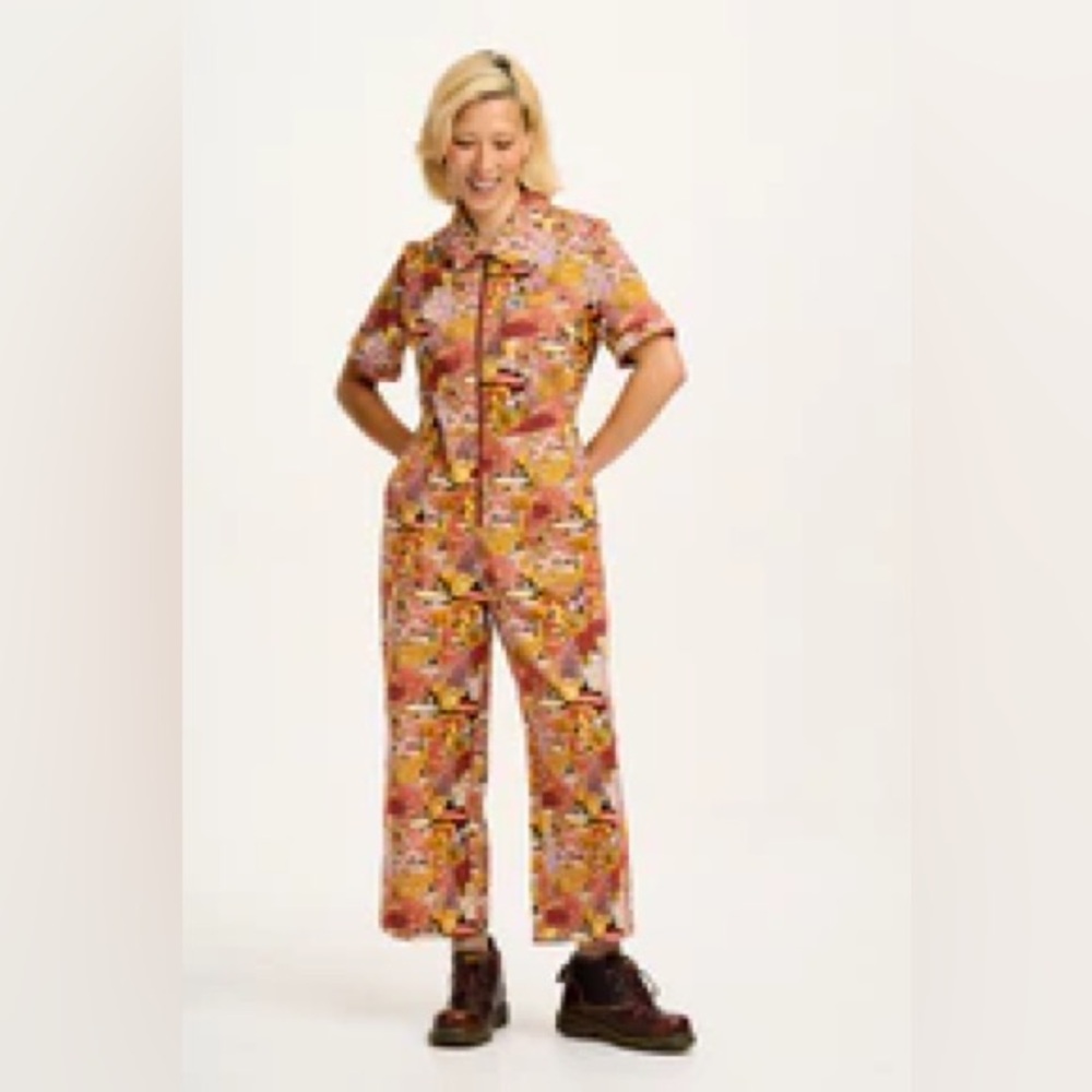 Lucy & Yak Ragan mushroom jumpsuit US 10